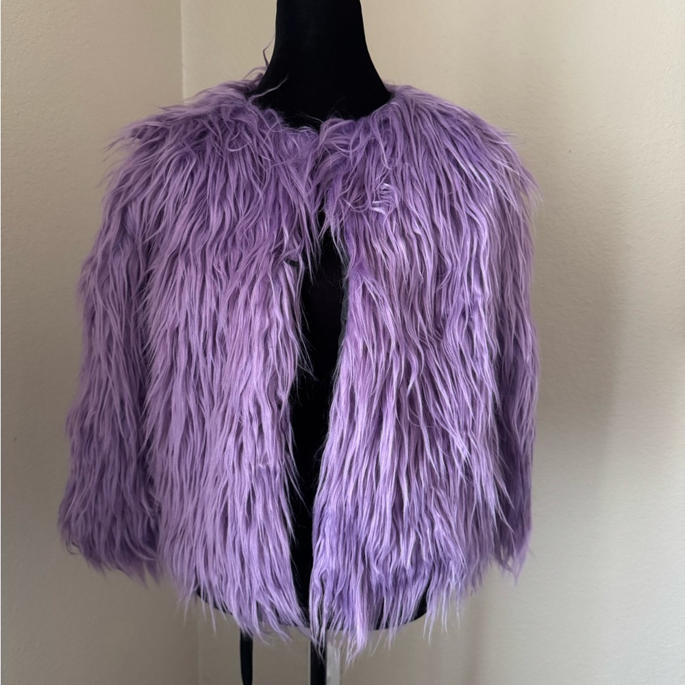 Lavender Faux Fur Jacket